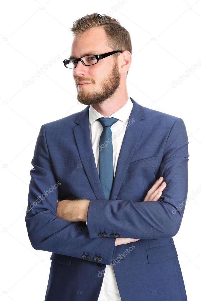 Attractive businessman in glasses