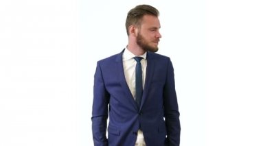 Studio çekici businesssman