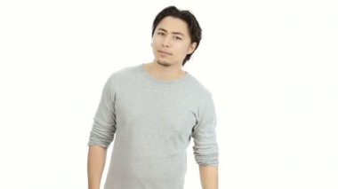 Büyük bir saat holding ayakta adam