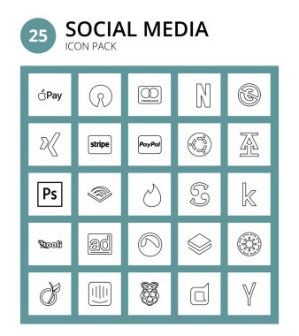 SocialMedia Inporated, Ubuntu, commons, kredi kartı, kredi kartı Düzenlenebilir Vektör Tasarım Elemanları