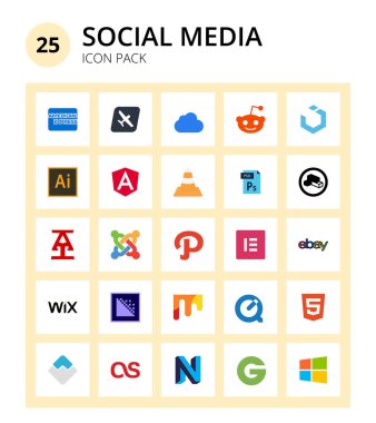 SocialMedia alımları, ortak alanlar, ai, yaratıcı, dosya tipi Düzenlenebilir Vektör Tasarım Elemanları