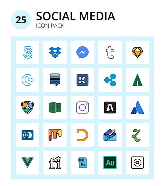 Sosyal Logo Logosu Alıcılar Takas Instagram Nem Düzenlenebilir Vektör Tasarım — Stok Vektör
