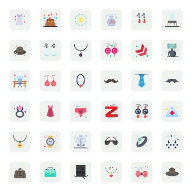 Akıllı tasarlanmış 36 Düzenlenebilir vektör simgesi Stil 'den esinlenilmiş, akıllı ve verimli tasarım işleri için 64x64 biçiminde düz biçimlendirilmiş.