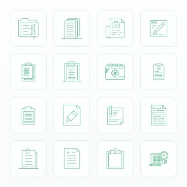 İnce Çizgi tasarımında 16.256x256 vektör simgesinden oluşan küratörleştirilmiş paket, Detaylı Gelişmiş Açıklık Notları etrafında ortalanmış.