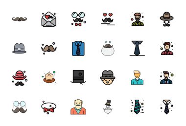 Satır içinde 24 vektör simgesinden oluşan dinamik bir set. 64x64 Detail ile donatılmış. Dijital ürünler için geliştirilmiş kalite..