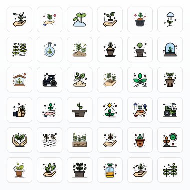 36 vektör simgesinin yer aldığı stratejik bohça Dolu Satır biçimini temsil ediyor, profesyonel iş akışları için 256x256 Piksel ile optimize edilmiş.