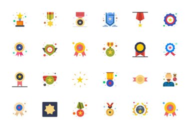 En uygun performans ve ölçeklenebilirlik için 256x256 boyutlarında, Düz Biçimli Ayırma için 24 Düzenlenebilir vektör simgesinden oluşan temel paket.