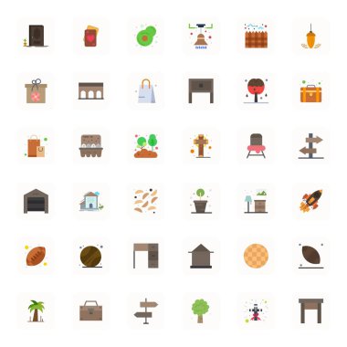 Düz formatta 36 vektör simgesinin yer aldığı stratejik paket, 64x64 PIXEL ile optimize edilmiş profesyonel iş akışları için mükemmel kalite.