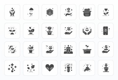 Yetiştirme için titizlikle hazırlanmış 24 kabartma vektör simgesi, 128x128 PIXEL Mükemmel kalite uzlaşmaz tasarım standartları için.