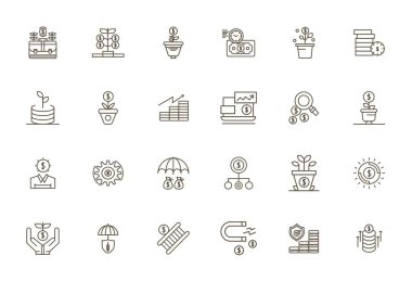 Olağanüstü bir görsel kalite için 256x256 düzenlenebilir çözünürlük içeren Kalın Çizgi tasarımında Dönüşleri temsil eden 24 vektör simgesi ustalıkla oluşturuldu.