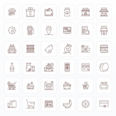 Kalın Satır estetiğini temsil eden 36 vektör simgesinin nihai koleksiyonu, Retina Hazır Maksimum etki için düzenlenebilir çözünürlük ile optimize edilmiştir.