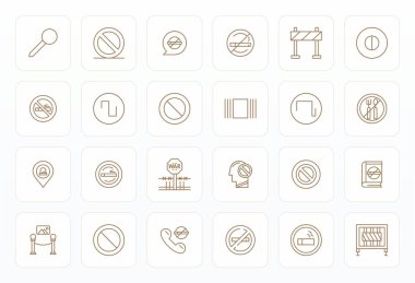 Kalın Çizgi Estetik 'te Sınırlandırılmış Alan için 24 vektör simgesinden oluşan modernize edilmiş set, sorunsuz kullanıcı deneyimleri için Yüksek Çözünürlüklü Izgara Uyumlu çözünürlük.