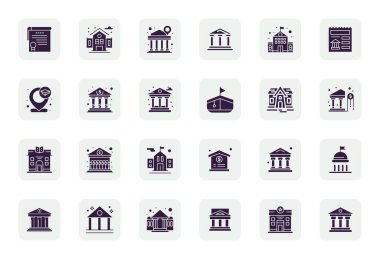 Bu Kurum vektör simgesi paketi, dijital arayüzleri geliştirmek için mükemmel, 256x256 Piksel Optimize biçiminde 24 adet doldurulmuş tasarımı içerir.