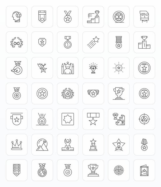 Загрузите 42 масштабируемых векторных значка Bold Line, разработанных для Excellence, с разрешением 64x64, подходящим для профессиональных и творческих проектов.