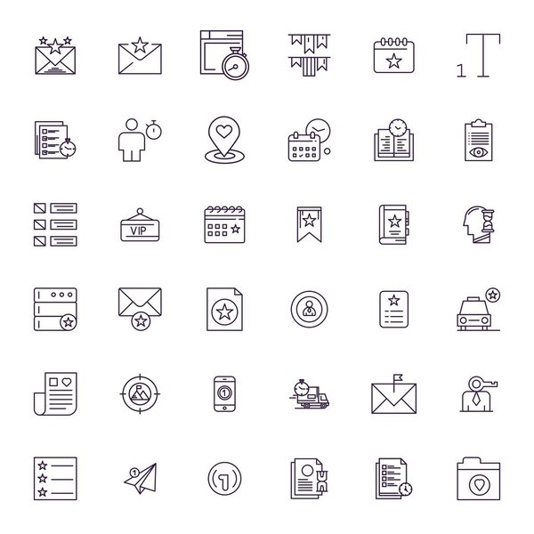 Sophisticed of 36 Bold Line vector for Priority, engineered with High Resolution and table clarity for professional applications.