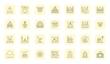 Kubbe 'den esinlenilmiş, hatırlanmaya değer marka deneyimleri için Retina' da İnce Taslak biçiminde hazırlanmış 28 Izgara Uyumlu vektör simgesinden oluşan ayırt edici paket.