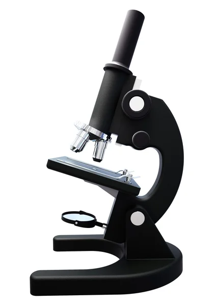 beyaz izole mikroskobu