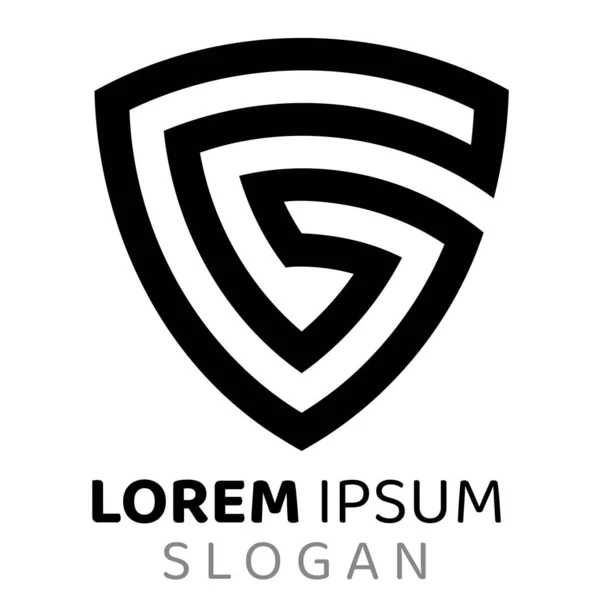 G harfi logo tasarım vektör şablonu
