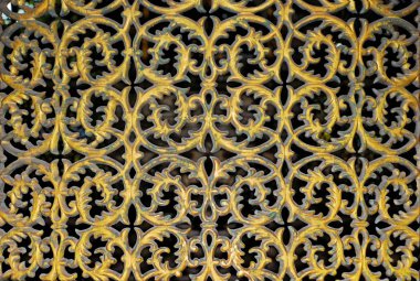 Vintage altın çiçek desenleri