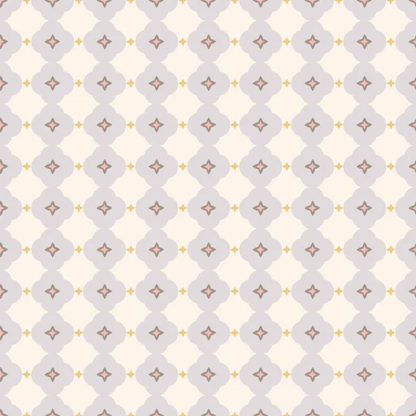Motif géométrique stylisé de tuiles florales. Contexte de conception vectorielle. — Image vectorielle
