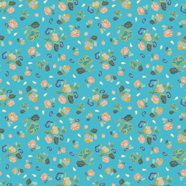 Klasik Lüks Şatafatlı Şakayık Şablonu. Kusursuz Vektör Arkaplanı.