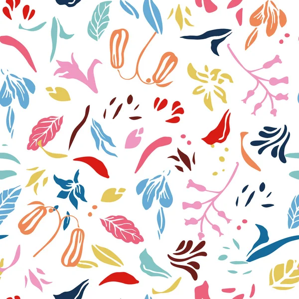 Modern Soyut Yaprak Şablonu. Kusursuz Vektör Arkaplanı.