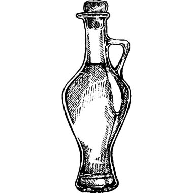 Vektör çizimi. El yapımı zeytin seti.