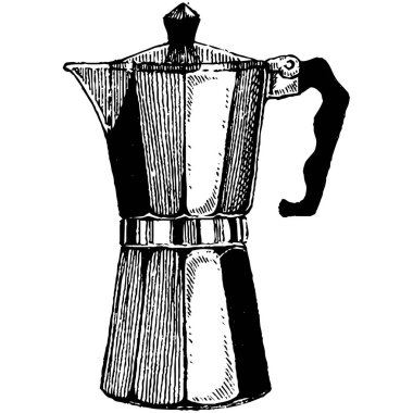 Beyaz arka planda izole edilmiş el yapımı siyah kahve temalı çizimler. RGB EPS 10 vektör ögeleri ayarlandı.