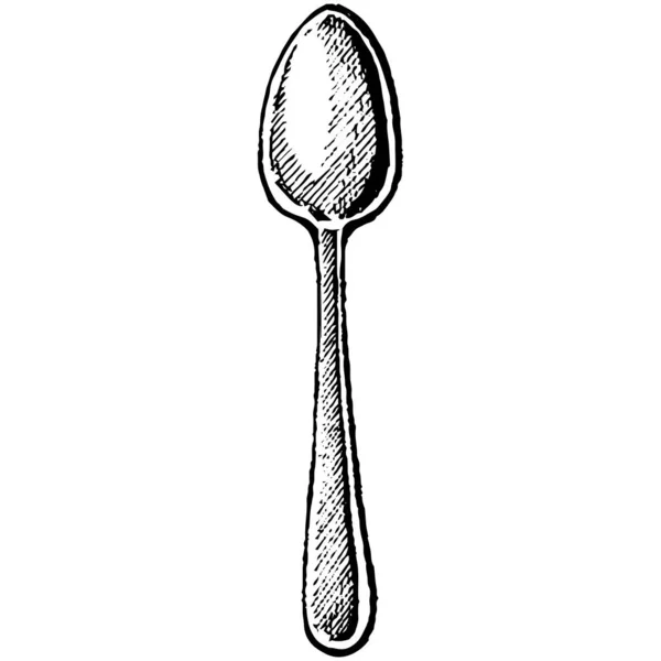 Spoon with sugar set. Baking and cooking Ingredients. Pour. Cartoon vector. Drink tea. Organic food. Kitchen utensils. — Stock Vector