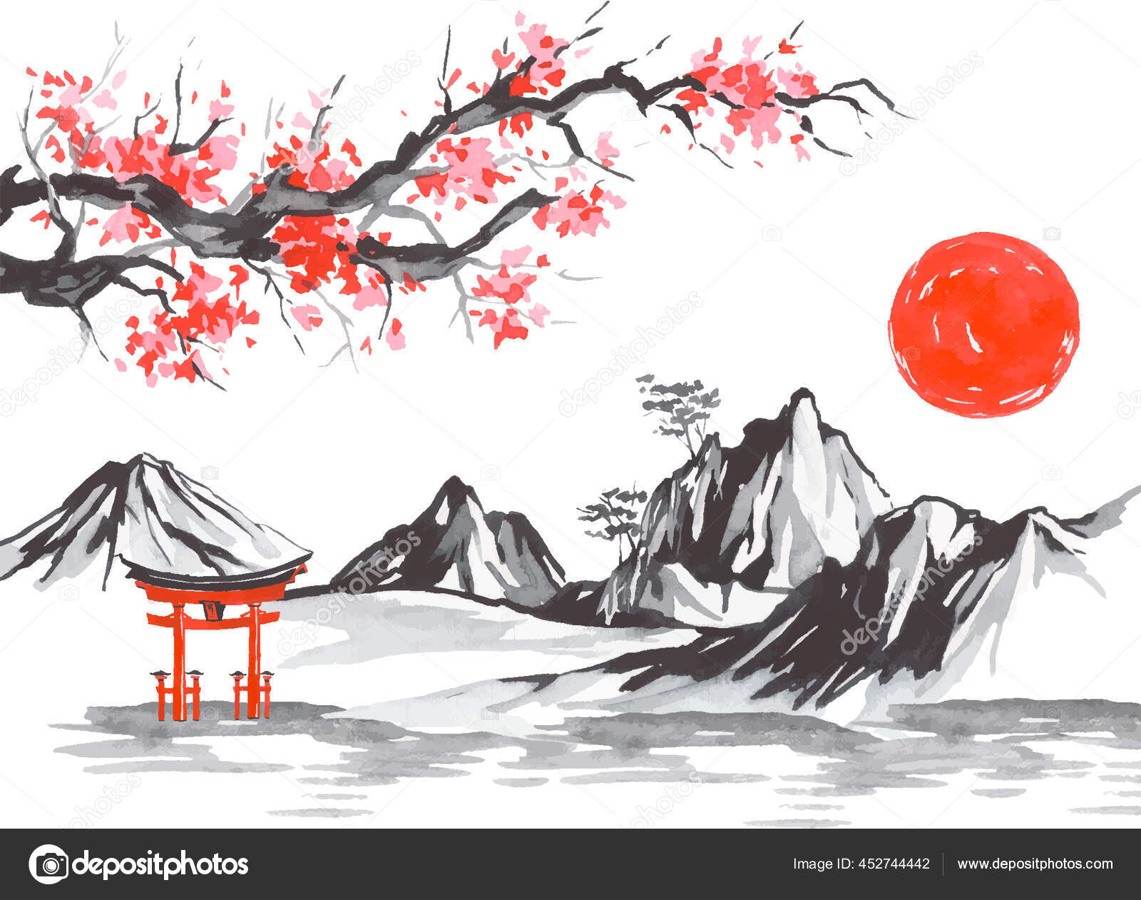 惲 壽平 秋花図（原寸大）水墨画 木製額縁付き清中国 二玄社