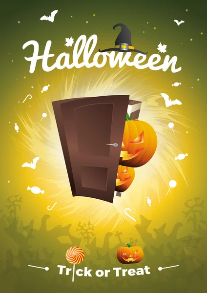 Halloween Vector - Trick or Treat ilustração — Vetor de Stock