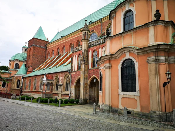 Bezienswaardigheden Uitzicht Kerken Bij Ostrow Tumski Sint Jan Katholieke Kathedraal — Stockfoto