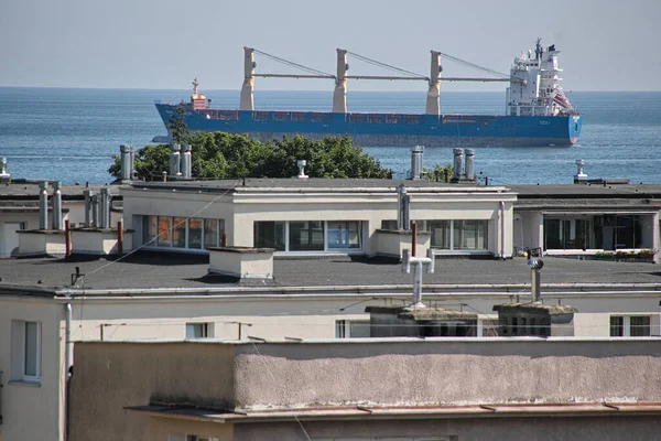 Mattinata Nave Mar Baltico Golfo Danzica — Foto Stock