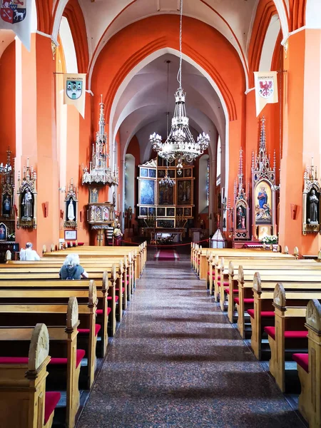 Catedral Interior Católica Zielona Gora Polonia Europa —  Fotos de Stock