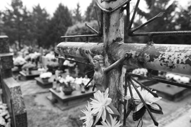 All Saints oktav. Siyah beyaz sanatsal bakış.