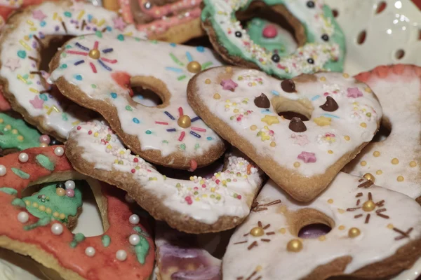 Cookies hjärtan kärlek. — Stockfoto