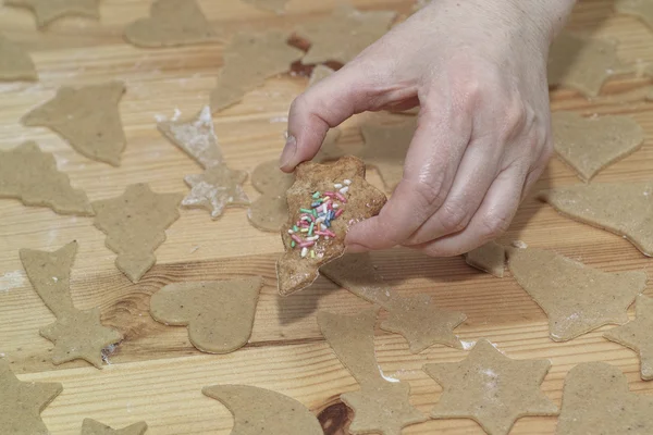 Příprava lahodných cookie. — Stock fotografie