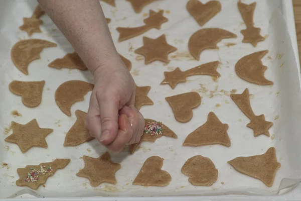 Förberedelse läckra cookie. — Stockfoto