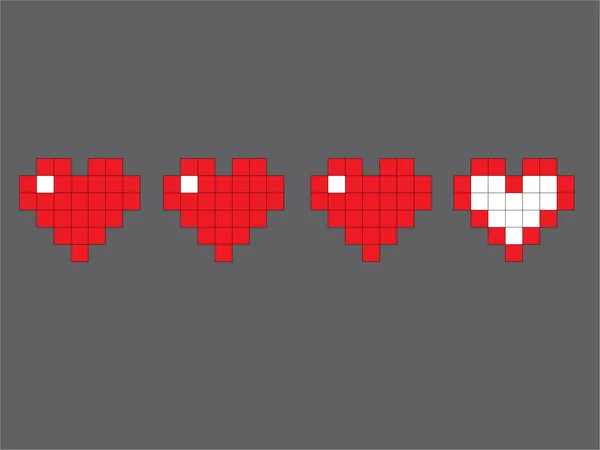 Игровые сердца — стоковый вектор