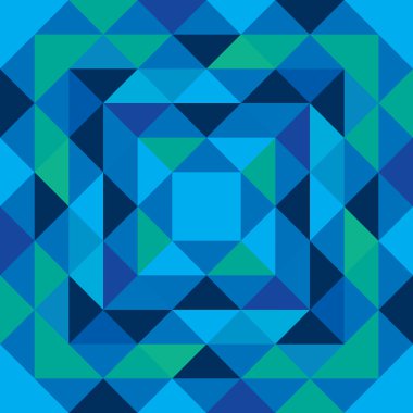 Kesintisiz mavi ve yeşil desen üçgen şekilleri'nden yapılan