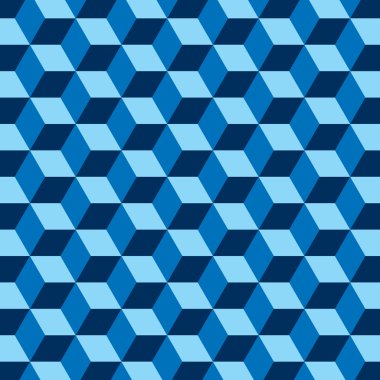 Mavi küpleri soyut desen minimalist