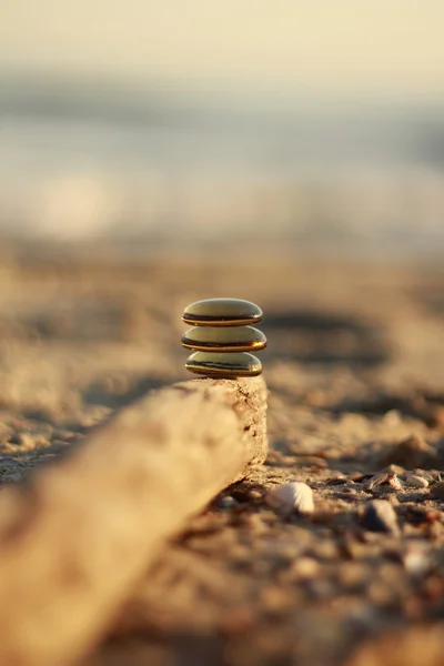 Zen glass stones in natural sunlight — Stock Photo, Image