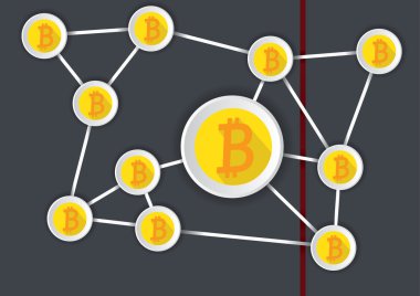 Şık bitcoin infogram