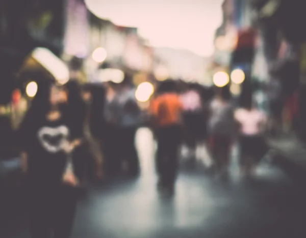 Blurred people in the street — Stock Photo, Image