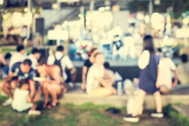 Festival olay bulanık insanlar ile 