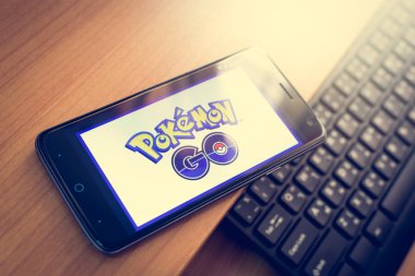 Phuket, Tayland - 01 Ağustos, 2016: Pokemon hazır bir ücretsiz Oynat, 