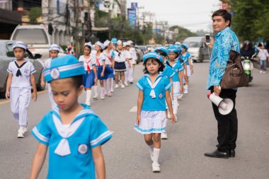 Phuket, Tayland - 26 Ağustos: Augus süslü çuval, geçit