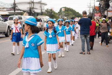 Phuket, Tayland - 26 Ağustos: Augus süslü çuval, geçit