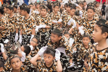 Phuket, Tayland - 26 Ağustos: Augus süslü çuval, geçit