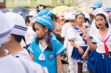 Phuket, Tayland - 26 Ağustos: Augus süslü çuval, geçit